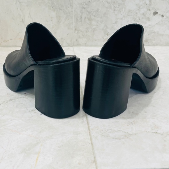 Simon Miller {38} Shoes Platform Mule Low Raid Clog Black - Picture 5 of 11